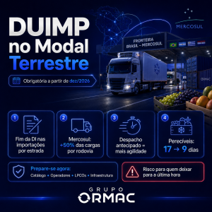 DUIMP no Modal Terrestre: O Que Muda para Importadores do Mercosul em Dezembro de 2026