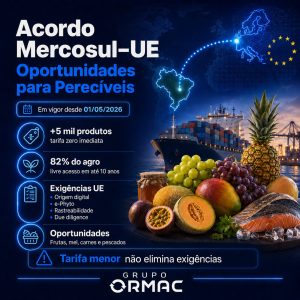 Acordo Mercosul–UE para Exportadores de Perecíveis: Oportunidades Reais e Exigências que Você Não Pode Ignorar